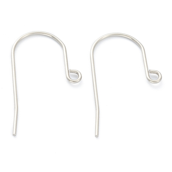 

PandaHall 316 Surgical Stainless Steel Earring Hooks, Ear Wire, with Horizontal Loop, Stainless Steel Color, 17mm, Hole: 1.8mm, Pin: 0.7mm...