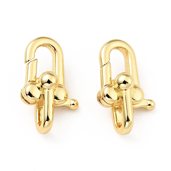 

PandaHall Brass Lobster Claw Clasps, Oval, Cadmium Free & Lead Free, Real 18K Gold Plated, 19x11.5x8mm, Hole: 2.5x4.5mm Brass Oval