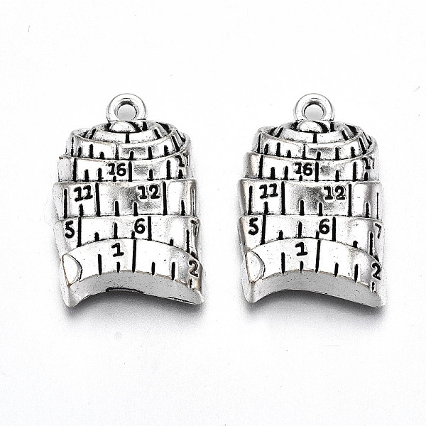 

PandaHall Tibetan Style Alloy Pendants, Lead Free & Cadmium Free, Tape, Antique Silver, 25x16x5.5mm, Hole: 1.8mm, about 166pcs/500g Alloy...