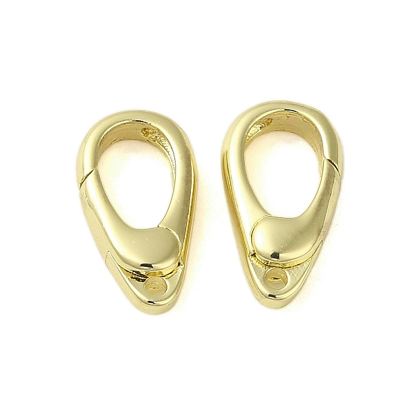

PandaHall Brass Spring Gate Rings, Oval, Golden, 12x6x3mm, Hole: 1mm Brass