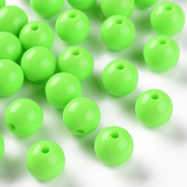 Opaque Acrylic Beads - image