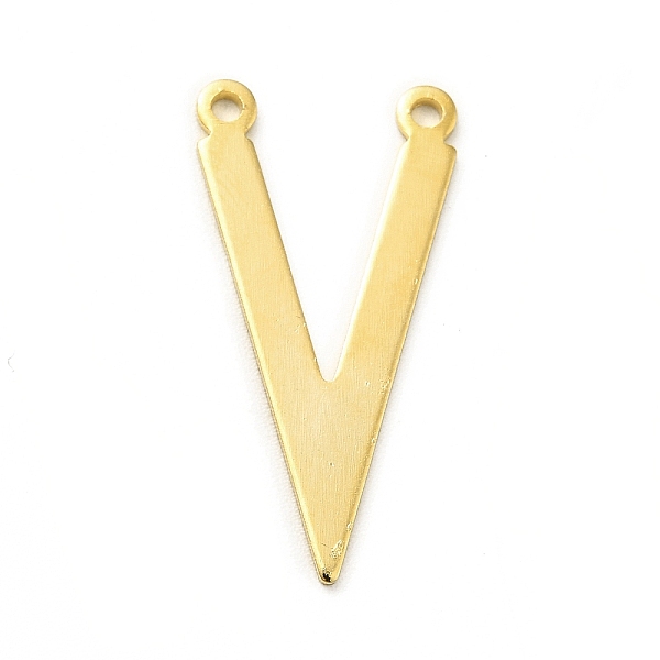 

PandaHall Brass Pendants, Long-Lasting Plated, Cadmium Free & Lead Free, Letter. V, Real 24K Gold Plated, 24x12x0.8mm, Hole: 1.2mm Brass...
