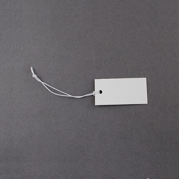 

PandaHall Paper Price Cards, Rectangle, White, 35x18mm Paper White
