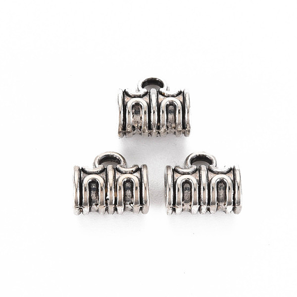 

PandaHall Tibetan Style Alloy Tube Bails, Loop Bails, Cadmium Free & Lead Free, Antique Silver, 10x10x6.5mm, Hole: 2mm, about 970pcs/1000g...