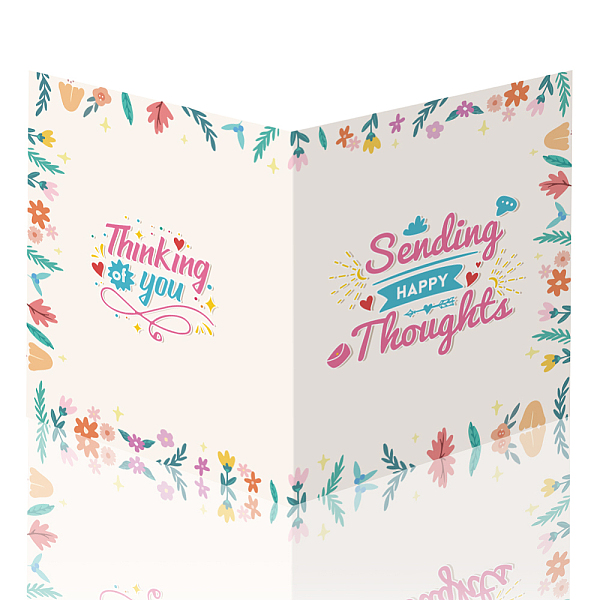 

PandaHall Rectangle Paper Farewell Greeting Card, Word, 350x275mm Paper Word
