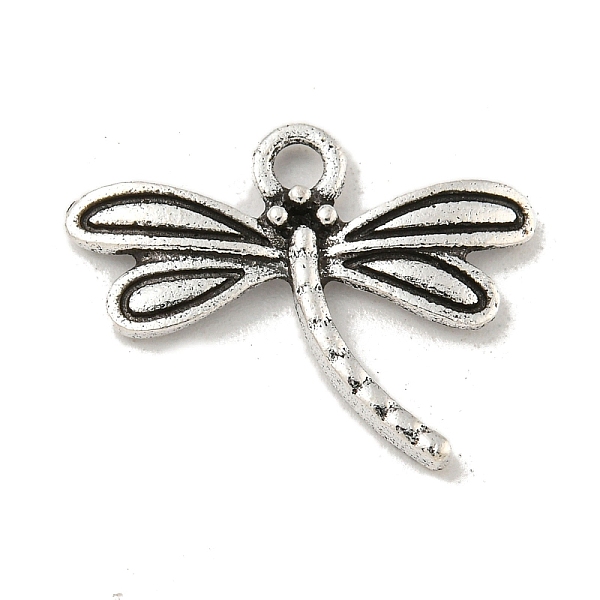 

PandaHall Tibetan Style Alloy Pendants, Dragonfly, Cadmium Free & Nickel Free & Lead Free, Antique Silver, 16x20x2mm, Hole: 2mm, about...