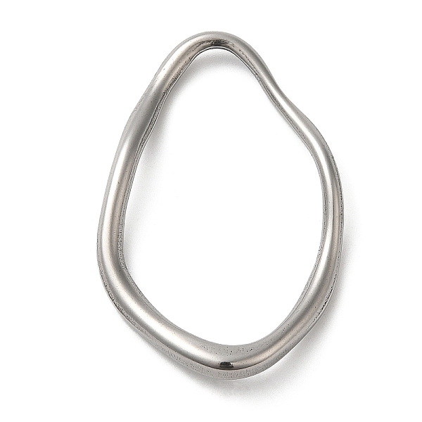

PandaHall 304 Stainless Steel Linking Rings, Irregular Oval, Stainless Steel Color, 46x29.5x5.5mm, Inner Diameter: 40x23mm 304 Stainless...