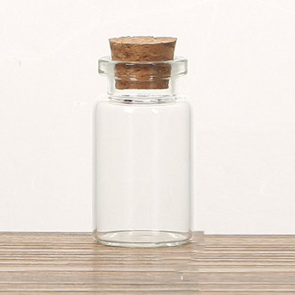 

PandaHall Glass Cork Bottles Ornament, Glass Empty Wishing Bottles, Column, Clear, 2.2x4cm, Capacity: 8ml(0.27fl. oz) Glass Column Clear