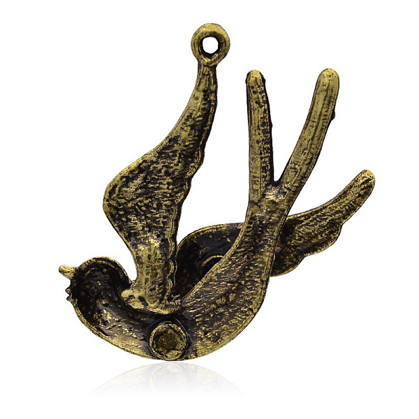 Swallow Tibetan Style Alloy Pendants