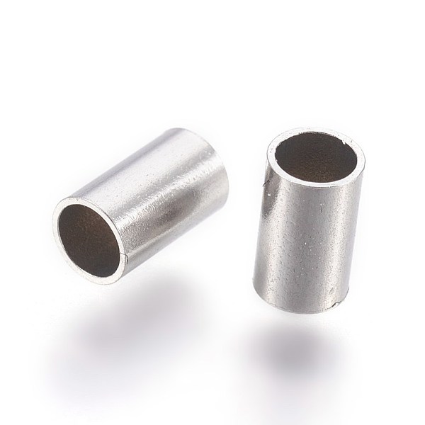 

PandaHall 304 Stainless Steel Tube Beads, Tube, Stainless Steel Color, 5x3mm, Hole: 2.5mm 304 Stainless Steel Tube