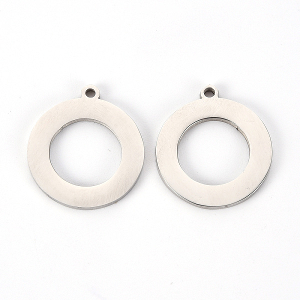 

PandaHall 201 Stainless Steel Pendants, Laser Cut, Donut, Stainless Steel Color, 20x17.5x1.5mm, Hole: 1.5mm 201 Stainless Steel Donut