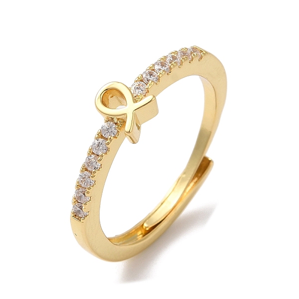 

PandaHall Rack Plating Brass Clear Cubic Zirconia Constellation Adjustable Rings for Women, Cadmium Free & Lead Free, Long-Lasting Plated...