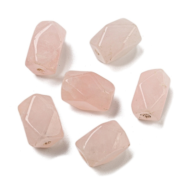 

PandaHall Natural Rose Quartz Beads, Rectangle, Faceted, 12~13.5x7.5~9x7.5~9mm, Hole: 1mm Rose Quartz Rectangle