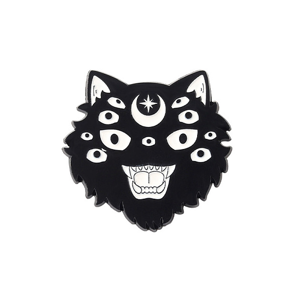 

PandaHall Cat Theme Enamel Pin, Black Tone Alloy Badge for Backpack Clothes, Cat Shape, 27x25mm Alloy+Enamel Cat Shape