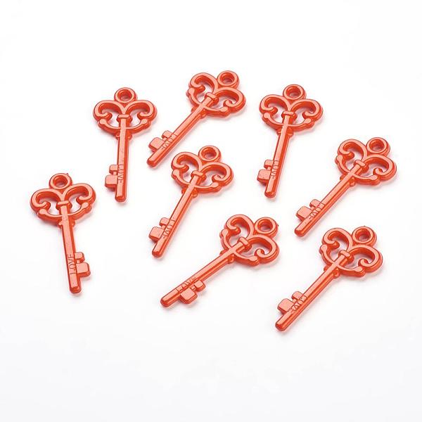 

PandaHall Colorful Acrylic Big Pendants, Love Key, Red, 62x29x4.5mm, Hole: 4mm, about 205pcs/500g Acrylic Key Red