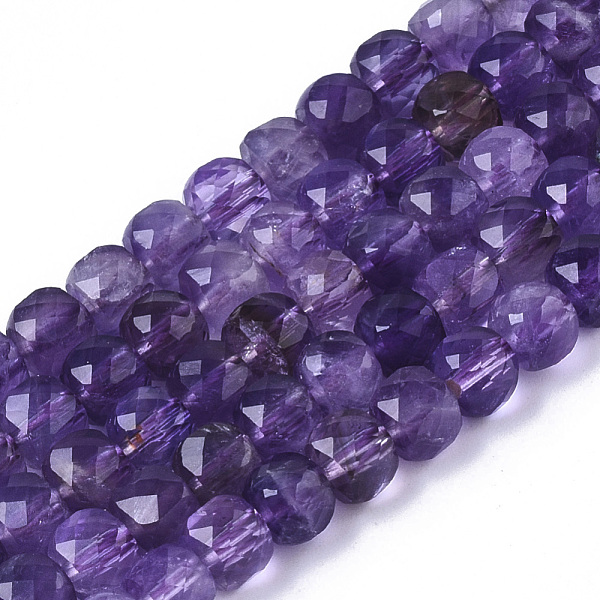 

PandaHall Natural Amethyst Beads Strands, Faceted, Cube, 4~4.5x4~4.5x4~4.5mm, Hole: 0.8mm, about 83pcs/strand, 14.96 inch(38cm) Amethyst...
