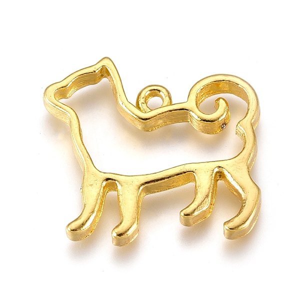 

PandaHall Alloy Open Back Bezel Pendants, For DIY UV Resin, Epoxy Resin, Pressed Flower Jewelry, Dog, Golden, 19x21x2.5mm, Hole: 1.5mm Alloy...