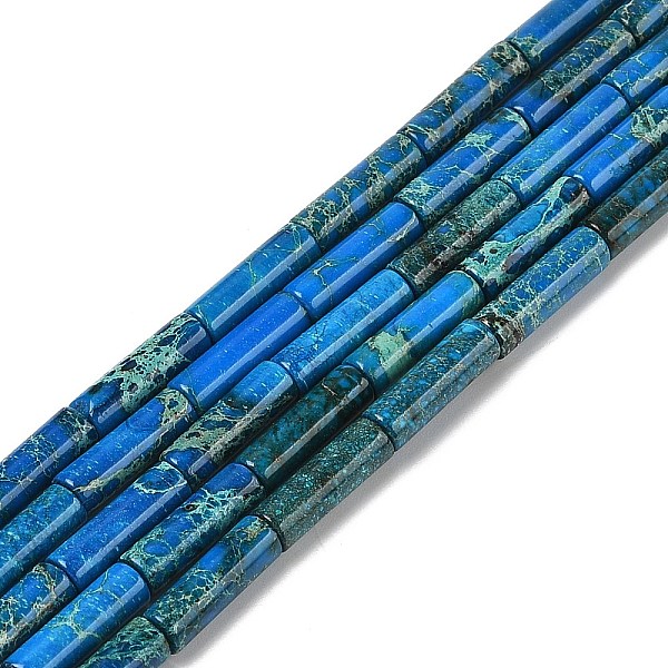 Brins de perles de jaspe impériales naturelles teints