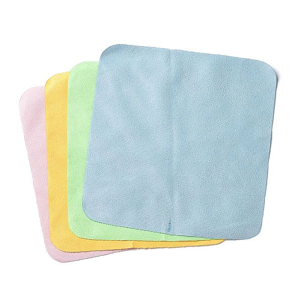 

PandaHall Microfiber Glasses Cloth, Square, Eyeglass Care Products, Mixed Color, 151x151x0.5mm Fibre Multicolor