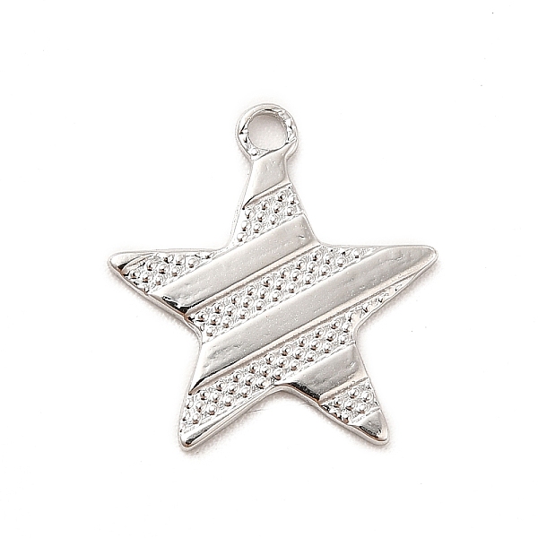 

PandaHall 304 Stainless Steel Pendants, Star Charms, Stainless Steel Color, 15x14x1mm, Hole: 1.5mm 304 Stainless Steel Star