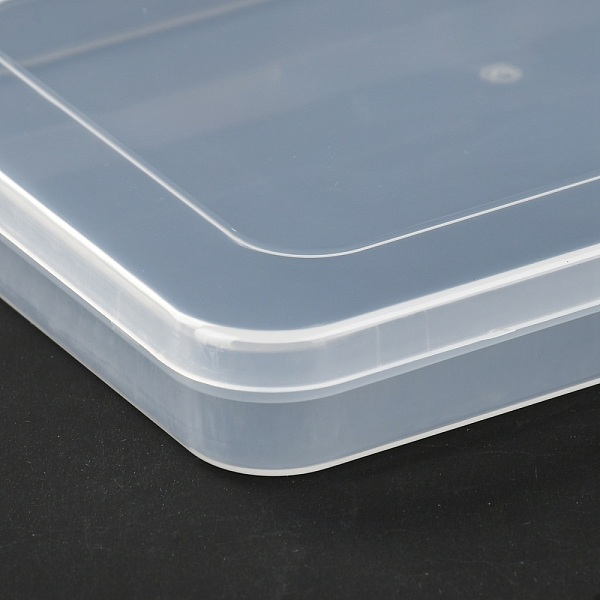 

PandaHall Rectangle Polypropylene(PP) Plastic Boxes, Bead Storage Containers, with Hinged Lid, Clear, 10.3x26.5x1.8cm, Inner Diameter...