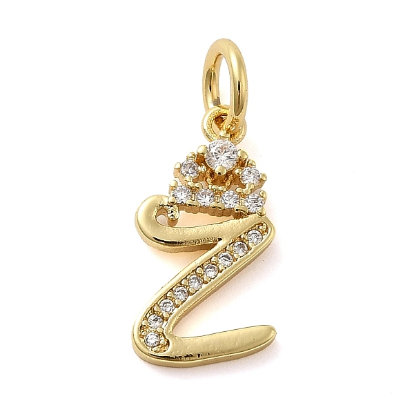 

PandaHall Brass Micro Pave Cubic Zirconia Pendants, with Jump Ring, Ring, Letter Z, 17x9x2mm, Ring: 6x1mm, Inner Diameter: 4mm Brass+Cubic..., Clear