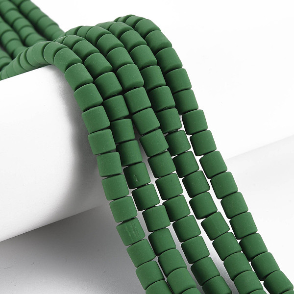 

PandaHall Handmade Polymer Clay Bead Strands, Column, Green, 6.5x6mm, Hole: 1.2mm, about 61pcs/strand, 15.75 inch(40cm) Polymer Clay Column...