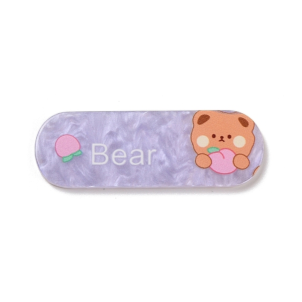 

PandaHall Acrylic Plastic Cabochons, Oval, Bear, 18.5x54x2.5mm Acrylic Bear Purple