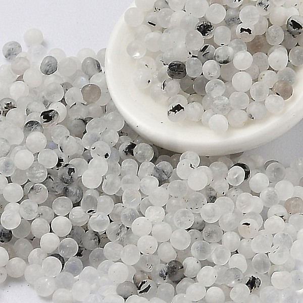 

PandaHall Natural Rainbow Moonstone Beads, No Hole, Round, 2~2.2mm Rainbow Moonstone Round