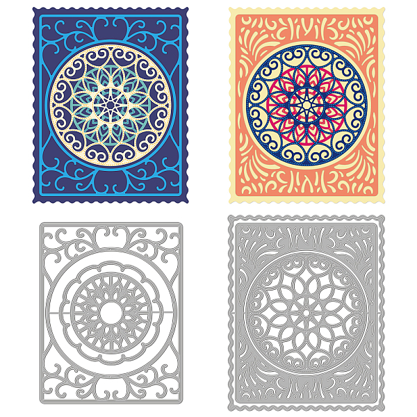 

PandaHall Mandala Theme Carbon Steel Cutting Dies Stencils, for DIY Scrapbooking, Photo Album, Decorative Embossing Paper Card, Stainless...