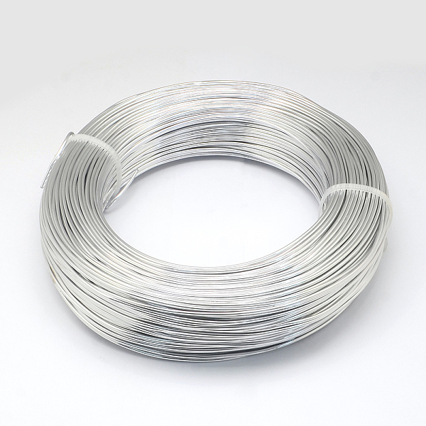 

PandaHall Round Aluminum Wire, Flexible Craft Wire, for Beading Jewelry Doll Craft Making, Silver, 22 Gauge, 0.6mm, 280m/250g(918.6...