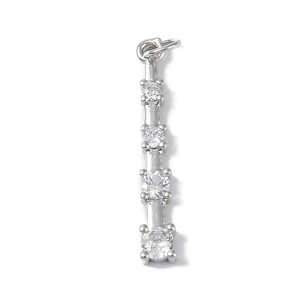

PandaHall Rack Plating Brass Micro Pave CLear Cubic Zirconia Pendants, with Jump Rings, Cadmium Free & Lead Free, Long-Lasting Plated...