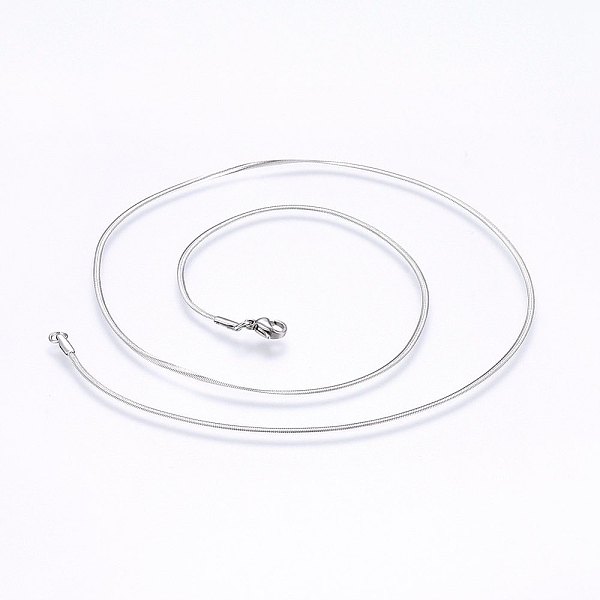 

PandaHall 304 Stainless Steel Herringbone Chain Necklaces, with Lobster Claw Clasps, Stainless Steel Color, 17.7 inch(45cm), 1.5mm 304...