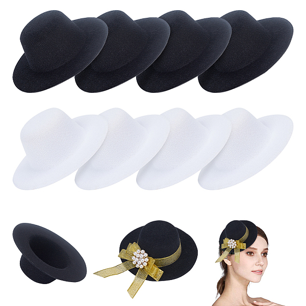 

PandaHall 8Pcs 2 Colors EVA Cloth Round Fascinator Hat Base for Millinery, Mixed Color, 102mm, Inner Diameter: 54.5mm, 4pcs/color Cloth..., Multicolor