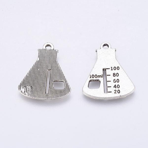 

PandaHall Tibetan Style Alloy Charms/Pendants, Chemistry Theme, Antique Silver, 6pcs/set Alloy Mixed Shapes