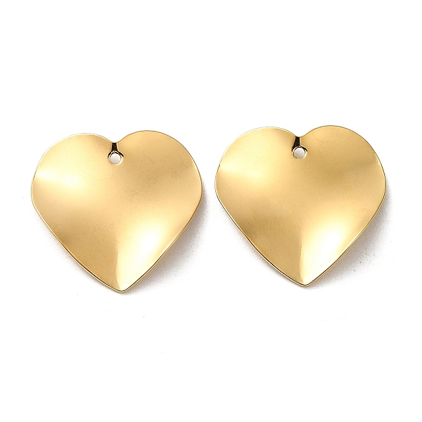 

PandaHall Ion Plating(IP) 316L Surgical Stainless Steel Pendants, Heart Charm, Real 18K Gold Plated, 21.5x22x1.5mm, Hole: 1.2mm 316 Surgical...