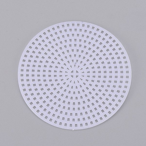 

PandaHall DIY Flat Round Plastic Canvas Shapes, for Needlepoint Projects, Coasters and Crafts, White, 77x1.5mm Plastic White