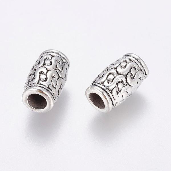 

PandaHall Tibetan Style Zinc Alloy Beads, Lead Free & Cadmium Free, Tube, Antique Silver, 12x7mm, Hole: 3.5mm Alloy Column