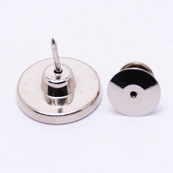 

PandaHall Alloy Button Pins for Jeans, with Resin, Garment Accessories, Flat Round, White, 16x15mm, Pin: 1.2mm, Hole: 1.2mm Alloy Flat Round...