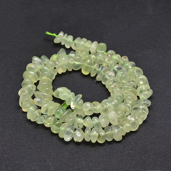 

PandaHall Natural Prehnite Chip Beads Strands, 5~14x4~10mm, Hole: 1mm, about 15.5 inch~16.1 inch Prehnite Chip
