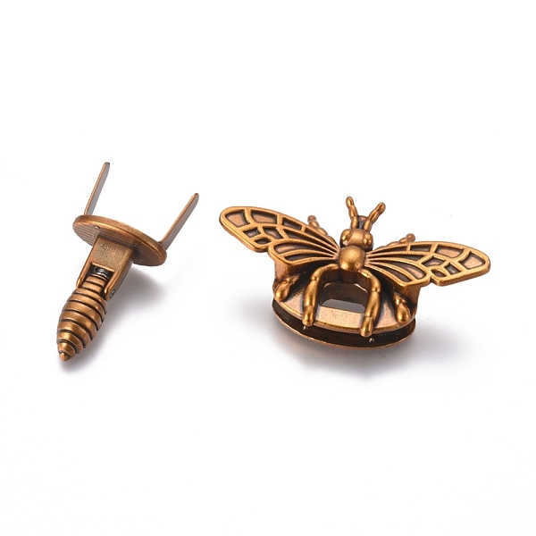 

PandaHall Alloy Bag Twist Lock Accessories, Handbags Turn Lock, Bees, Antique Golden, 26.5x47.5x13mm Alloy