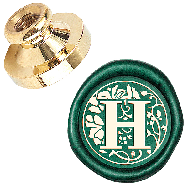 

PandaHall Wax Seal Brass Stamp Head, for Wax Seal Stamp, Golden, Letter Pattern, 25x14.5mm Brass Letter
