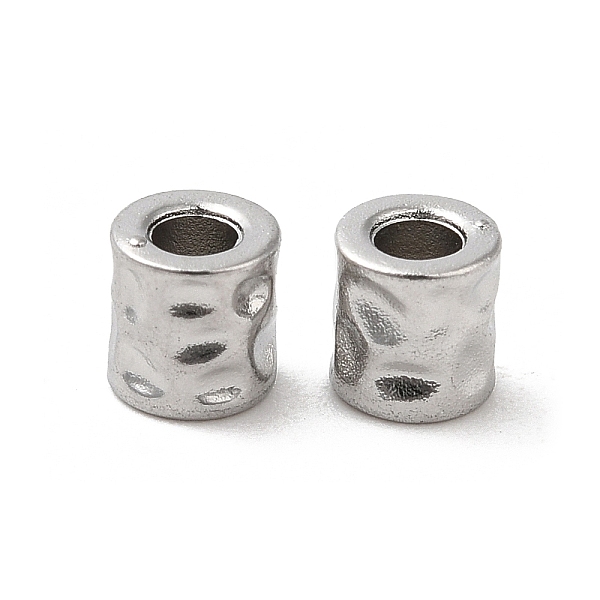 

PandaHall 304 Stainless Steel Bead, Column, Stainless Steel Color, 4x4mm, Hole: 2mm 304 Stainless Steel Column