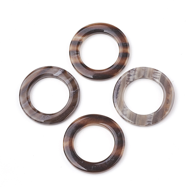 

PandaHall Resin Linking Rings, Ring, Sienna, 29.5x3mm, Inner Diameter: 19mm Resin Ring Brown