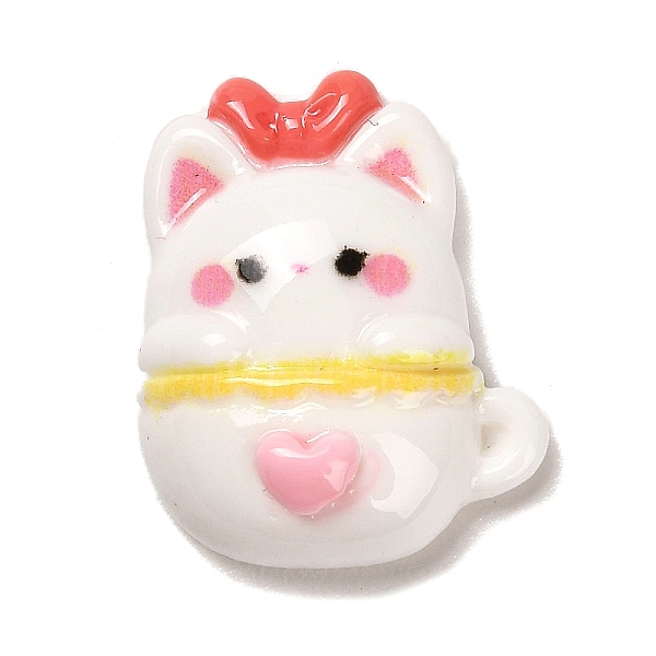 

PandaHall Opaque Resin Decoden Cabochons, Pink, Cat Shape, 20x16.5x7mm Resin Cat Shape Pink