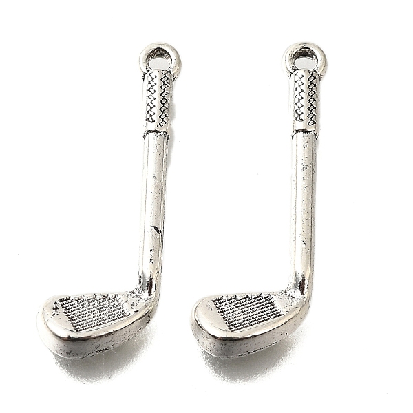 

PandaHall Tibetan Style Alloy Pendants, Cadmium Free & Lead Free, Golf Club, Antique Silver, 26x9x3mm, Hole: 1.5mm, about 537pcs/500g Alloy...