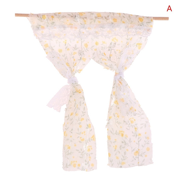 Miniature Cloth Lace Curtains