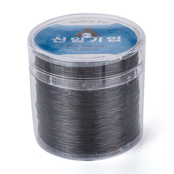 

PandaHall Korean Round Crystal Elastic Stretch Thread, for Bracelets Gemstone Jewelry Making Beading Craft, Black, 0.8mm, about 164.04 yards...