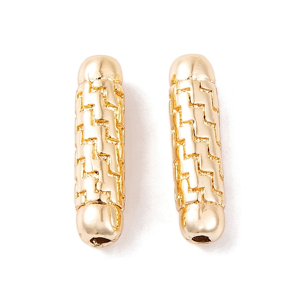 

PandaHall Brass Beads, Column, Real 16K Gold Plated, 15x4mm, Hole: 1.5mm Brass Column