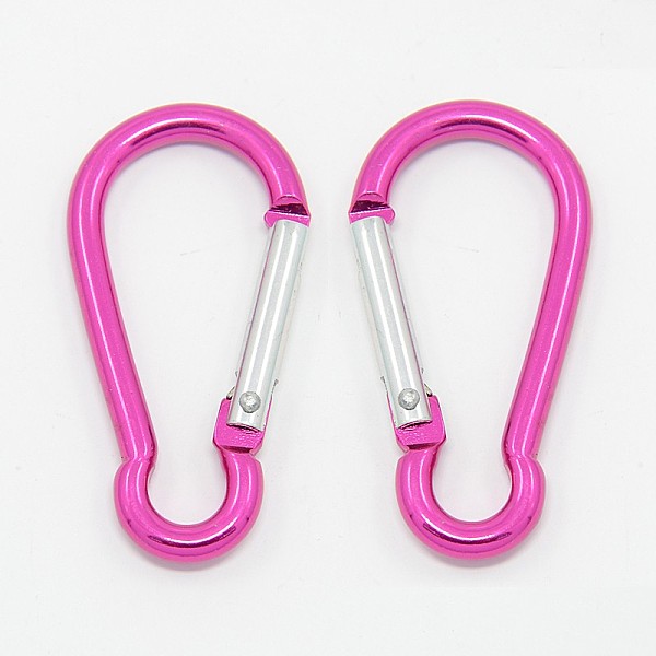 

PandaHall Aluminum Rock Climbing Carabiners, Key Clasps, Deep Pink, 50x24x4mm Aluminum Others Pink